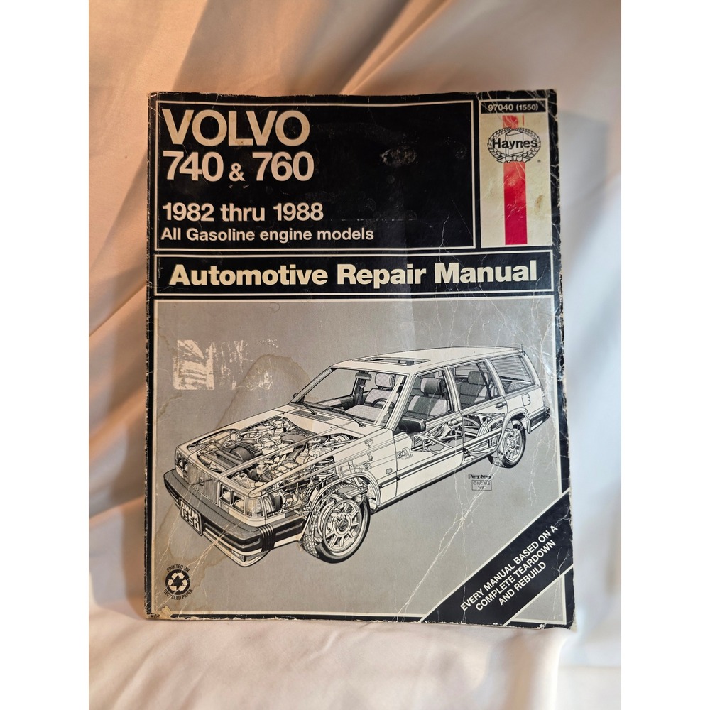 Haynes Volvo 740 760 Repair Manual 1982-1988 Gasoline Engine 97040 1550